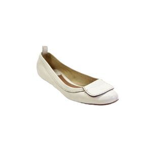 Chloe Womens Leather Slide On Ballet Flats White Size 7